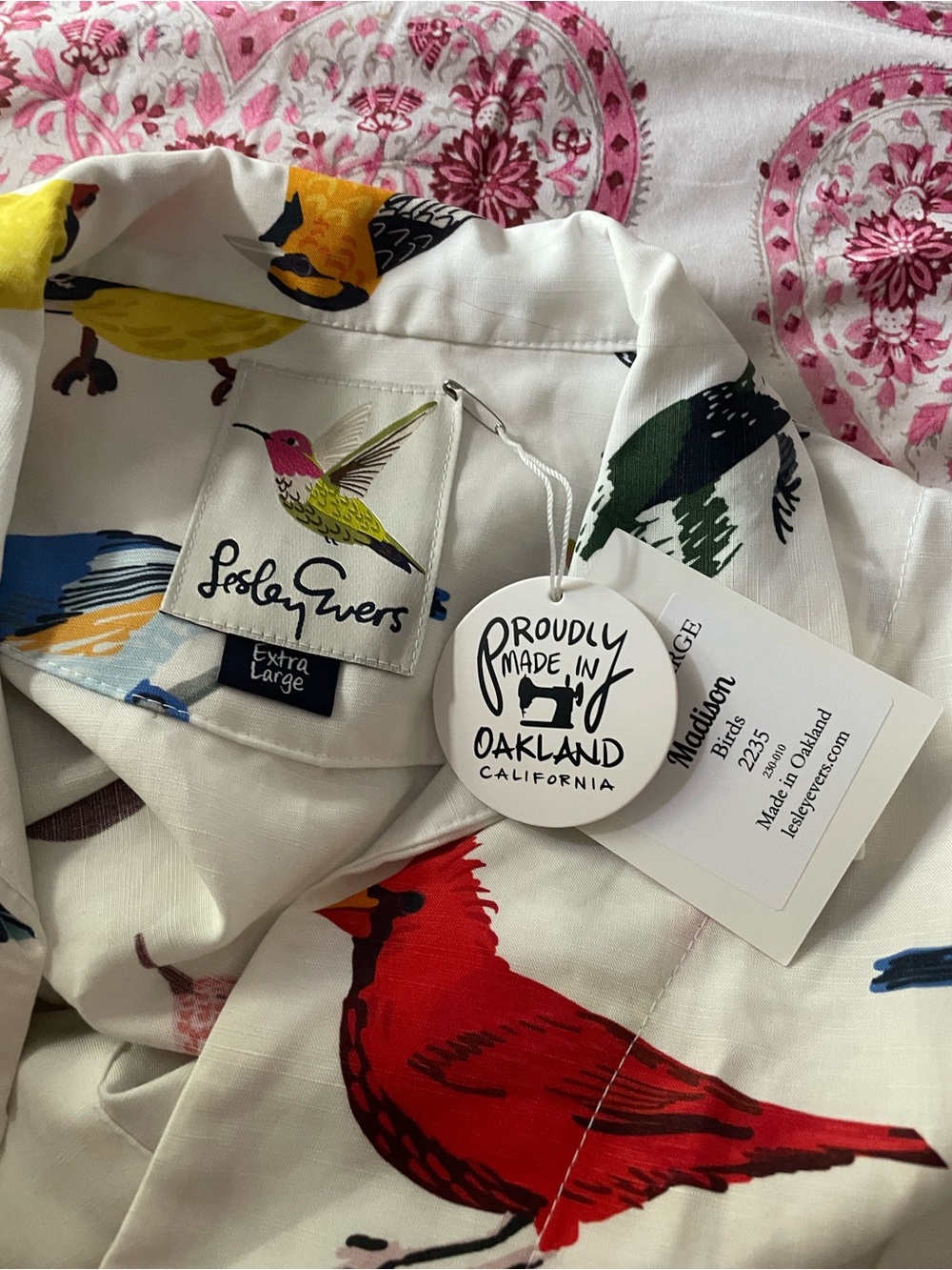 Lesly Evers Bird Dress NWT Sz XL - Picture 7 of 9